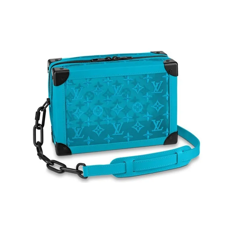 LOUIS VUITTON Soft Trunk Monogram Mesh Turquoise-0