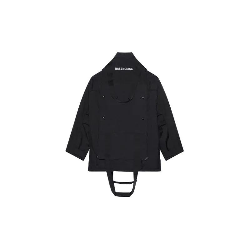 Balenciaga Parka Coat Men's Black-1