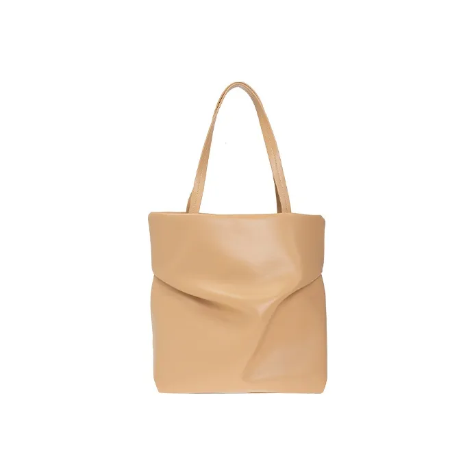 Chloe Soft Bright Calfskin Tote Bag, Shopping Bag, Handbag Women's Nude-2