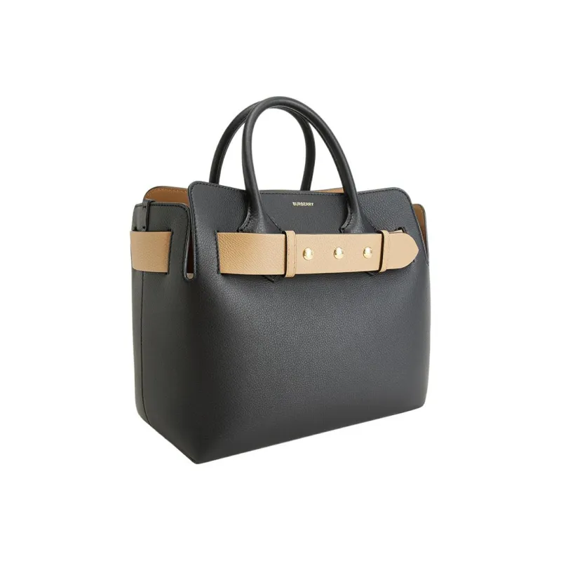 Burberry Cow Leather Belt Bag Shoulder Handbag Regular Women's Black-3