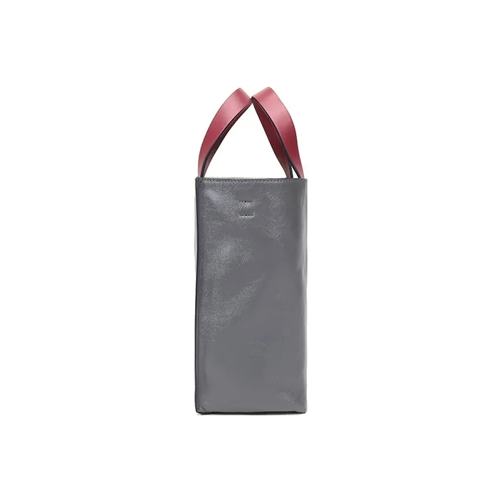 MARNI Leather Portable Crossbody Bag Shoulder Bag Regular Women's Black Gray Multicolor-2