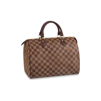LOUIS VUITTON Speedy Coated Canvas With Leather Trim Pillow Bag Handbag Women's Brown