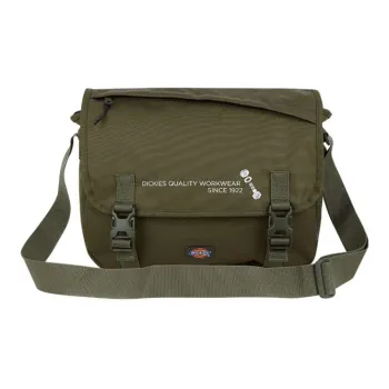 Dickies Polyester Messenger Bag, Shoulder Bag, Crossbody Bag Unisex Moss Green