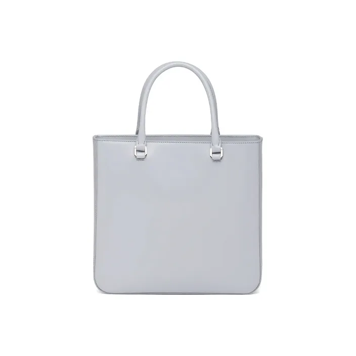 PRADA Shiny Leather Tote Bag Shopping Bag Handbag Regular Women's Cornflower Blue-2