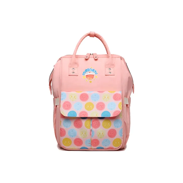 OTA Doraemon Collaboration Oxford Handbag Mommy Bag Baby And Mom Backpack Regular Unisex Blue Pink-0