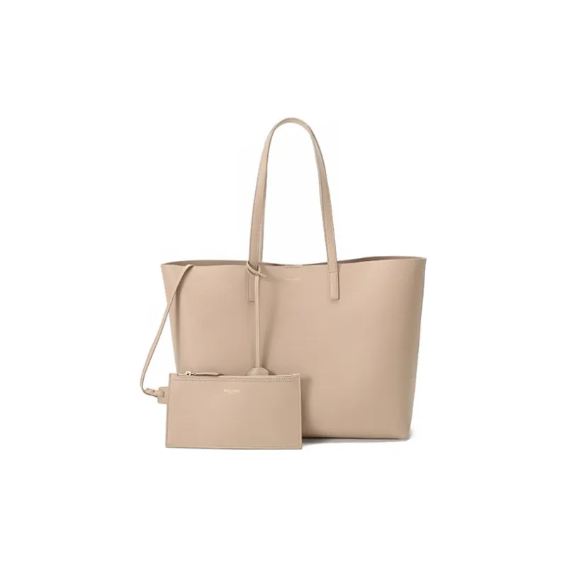 SAINT LAURENT East/West Soft Calfskin Combo Bag Tote Bag Shopping Bag Handbag Shoulder Bag Women's Nude-1