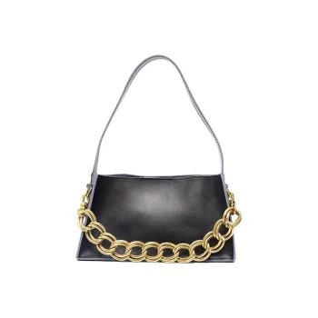 Manu Atelier Cow Leather Portable Crossbody Bag Shoulder Bag Women's Black
