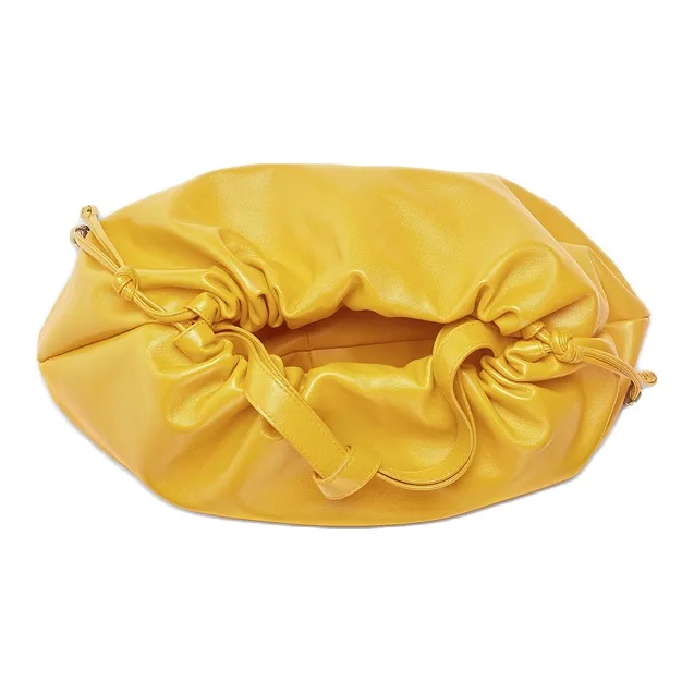 Bottega Veneta Cow Leather Shoulder Backpack Clutch Women's Mallow Yellow-1