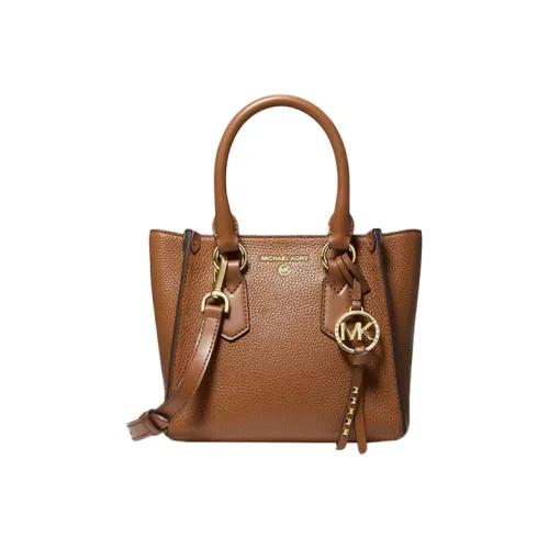 MICHAEL KORS Leather Portable Crossbody Bag Shoulder Bag Small Size Women's Brown