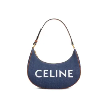 CELINE Fabric With Cow Leather Handbag, Shoulder Bag Women's
