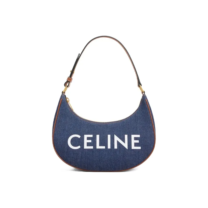 CELINE Fabric With Cow Leather Handbag, Shoulder Bag Women's-0