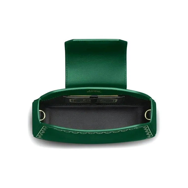 CARTIER GUIRLANDE Calfskin Handbag Shoulder Bag Crossbody Bag Extra Mini Women's Green-5