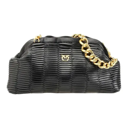 PINKO Sheepskin Cloud Bag Robin Bag Handbag Shoulder Bag Women's Black