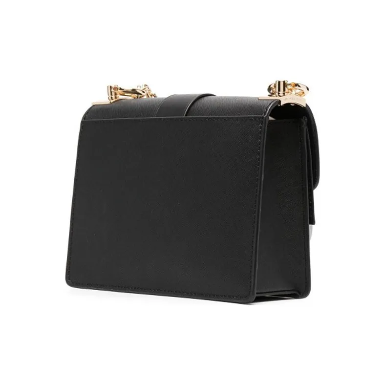 MICHAEL KORS Greenwich Saffiano Leather Envelope Bag Shoulder Bag Crossbody Bag Women's Black-1