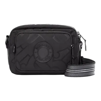 Burberry Monogram Cotton Camera Bag, Crossbody Bag, Shoulder Bag Men's Black