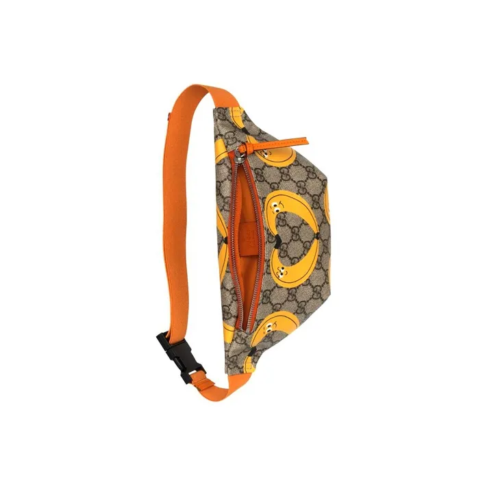 GUCCI Canvas With Leather Fanny Pack Sling Bags Kids' Bags Kids' Candy Color/Ebony/Orange Yellow-4
