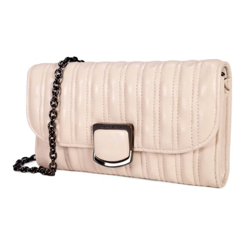 LONGCHAMP Brioche Sheepskin Crossbody Bag Shoulder Bag Women's Nude Pink-2