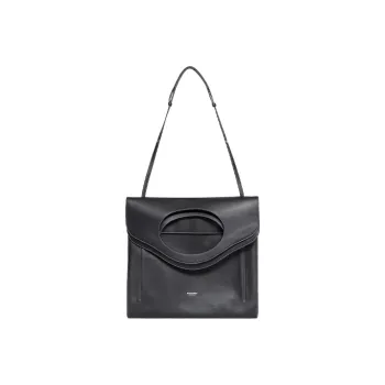 Burberry Pocket Bag Nylon Thread Small Leather Tote Portable Crossbody Bag Shoulder Bag Women's Black