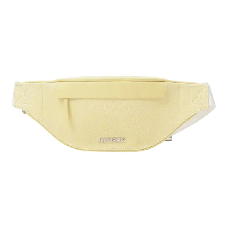 Jacquemus Canvas Canvas Bag Fanny Pack Regular Women's Light Yellow-0