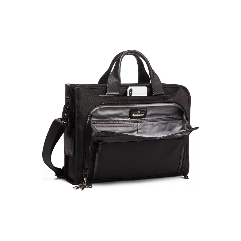 TUMI Alpha 3 Nylon Fabric Laptop Bag Handbag Shoulder Bag Crossbody Bag Regular Men's Black-1