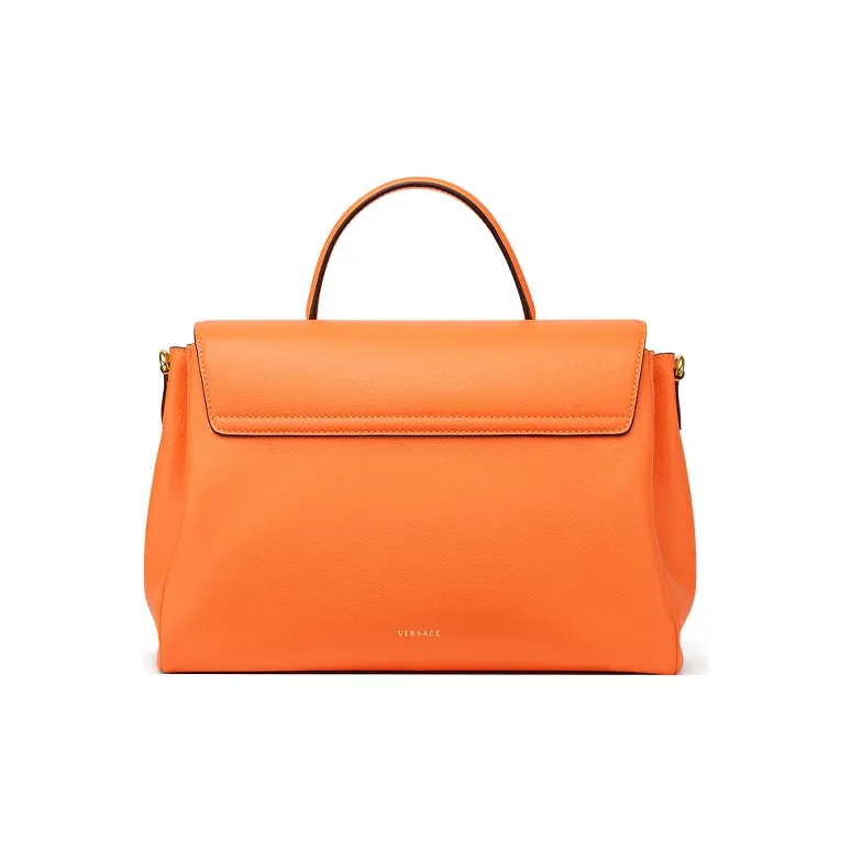FANSIZHE VERSACE Leather Handbag Large Size Women's Orange-2