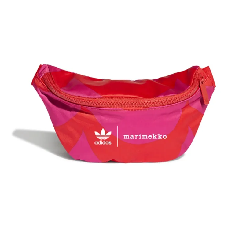Adidas Originals ADIDAS X MARIMEKKO Collaboration Polyester Fanny Pack Sling Bag Crossbody Bag Regular Unisex Red-0