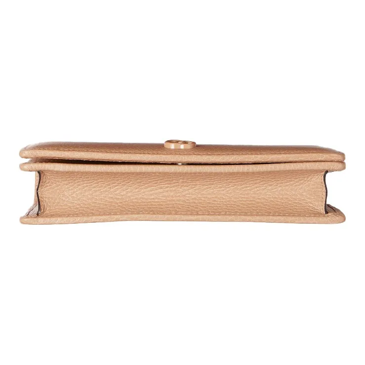 GUCCI Marmont Leather Wallet, Shoulder Bag, Crossbody Bag Women's Rose Beige/Milk Tea-6