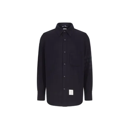 THOM BROWNE Jackets Men Marine Blue