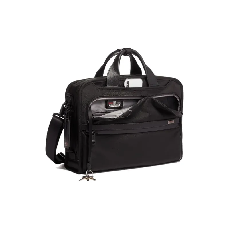 TUMI Alpha 3 Bulletproof Nylon Briefcases Men's Black-3