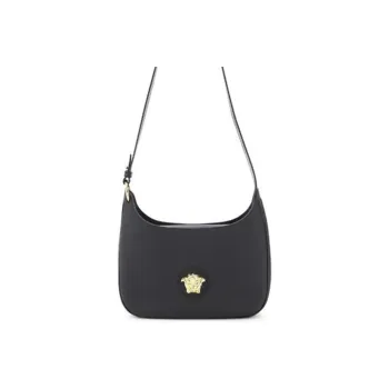 FANSIZHE La Medusa Cow Leather Hobo Shoulder Bag Women's Black