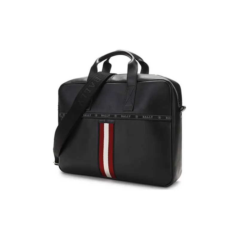 BALLY Briefcase Portable Crossbody Bag Shoulder Bag Men's Black-1