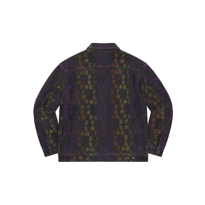 Supreme Gradient Jacquard Denim Work Jacket-4