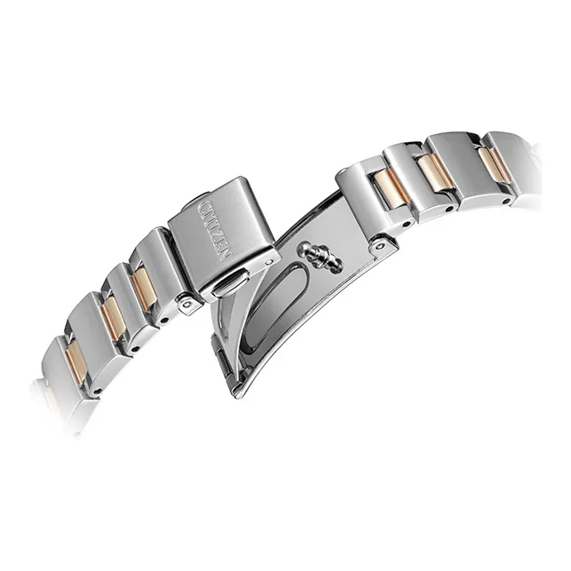 CITIZEN Automatic Mechanical Movement Stainless Steel Strap Watch Women's Watch Gold Dial-3