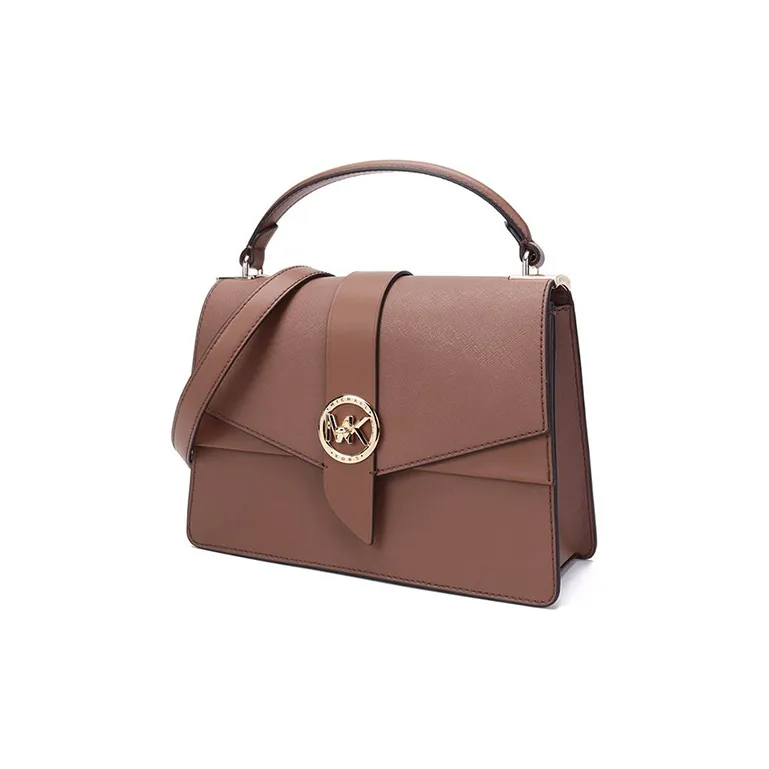 MICHAEL KORS Greenwich Cow Leather One Shoulder Handbag Women's Brown-1