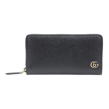 GUCCI GG Marmont Calfskin Wallet Men's Black