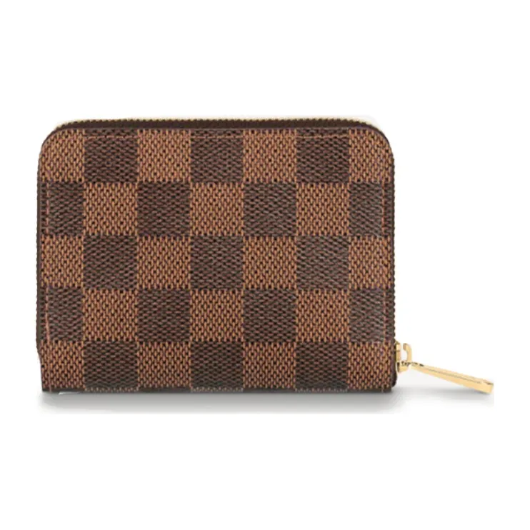 LOUIS VUITTON Zippy Coin Purse Damier Ebène Vivienne Red-3