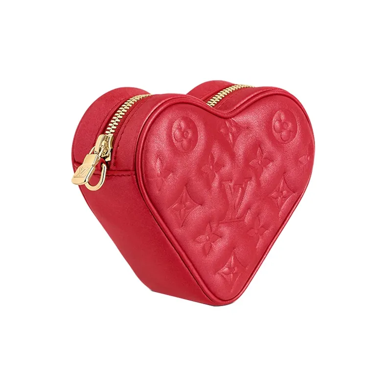 LOUIS VUITTON Fall In Love Sheepskin Shoulder Bag Crossbody Bag Women's Red-1