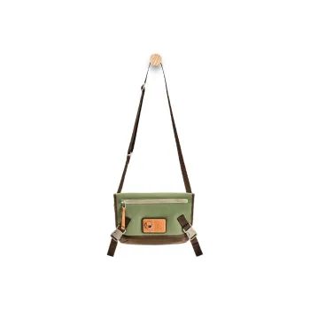 LOEWE Canvas Canvas Bag Envelope Bag Crossbody Bag Small Size Men's Khaki Green