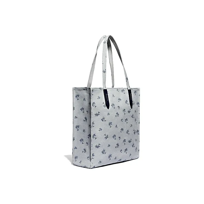 COACH Recycled Tote Leather Tote Bag Shopping Bag Handbag Crossbody Bag Shoulder Bag Women's Light Gray-1