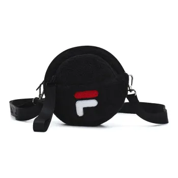FILA Fabric Velvet Plush Crossbody Bag Shoulder Bag Crossbody Bag Regular Women's Charcoal Black