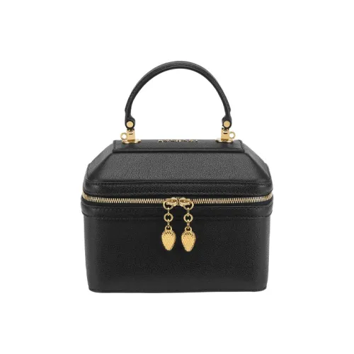 BVLGARI Wmns Serpenti Forever Calfskin Single-Shoulder Bag Black