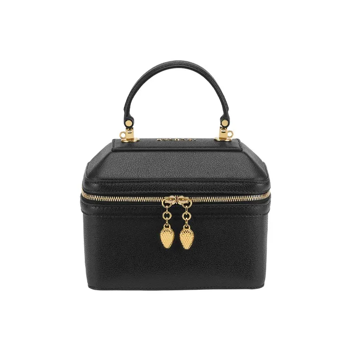 BVLGARI Serpenti Forever Cow Leather Handbag Shoulder Bag Crossbody Bag Jewel Box Makeup Bag Women's-0