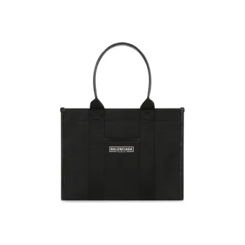 Balenciaga Canvas Tote Bag Shopping Bag Canvas Bag Handbags Regular Women's Black