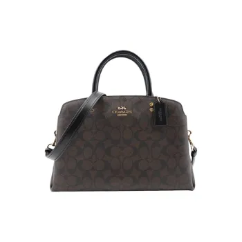 COACH Lillie PVC Shoulder Bag Crossbody Bag Handbag Regular Women's Dark Brown