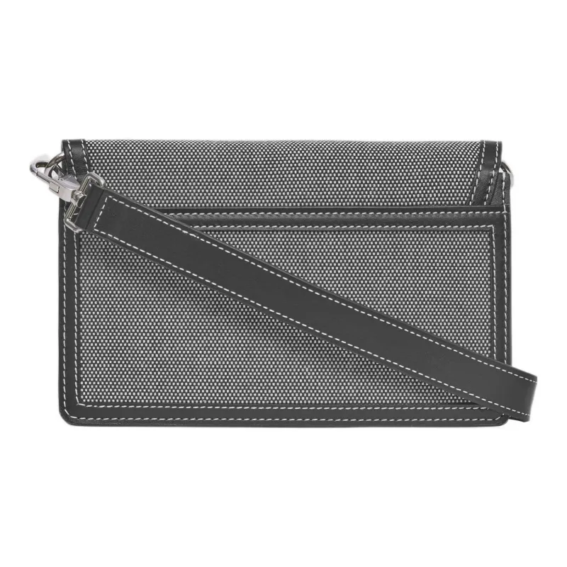 Burberry Horseferry Canvas With Leather Canvas Bag Shoulder Bag Crossbody Bag Regular Men's Black/Gray-1