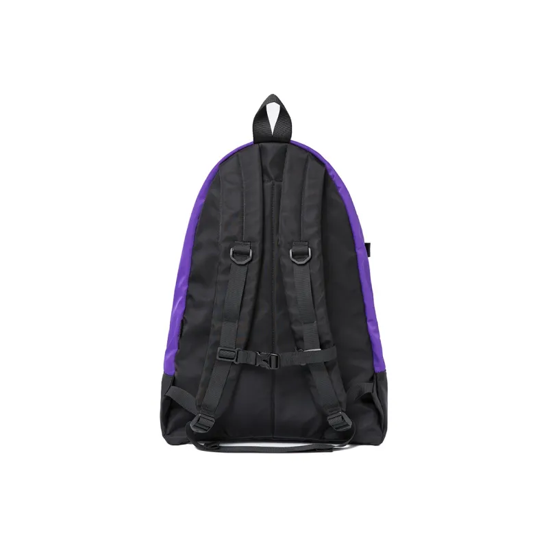 COMBACK Polyamide Backpack Tubas Unisex Black & Gray/Khaki & Blue/Black & Purple Patchwork-9