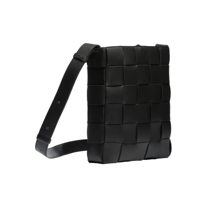 Bottega Veneta Nappa Small Sheepskin Shoulder Bag Crossbody Bag Women's Black-3