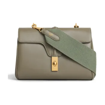 CELINE 16 Smooth Cow Leather Crossbody Bag Shoulder Bag Women's Army Green