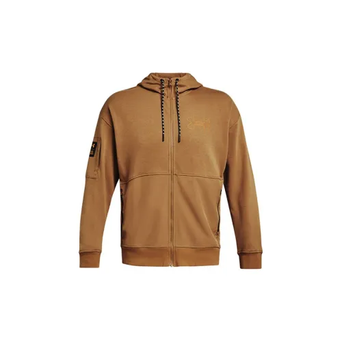 Under Armour Rival Jackets Men Brown