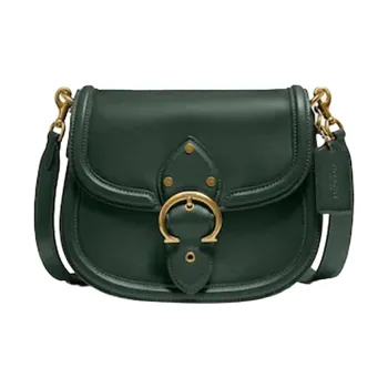 COACH Beat Leather Saddle Bag Shoulder Bag Crossbody Bag Medium Size Women's Jasper